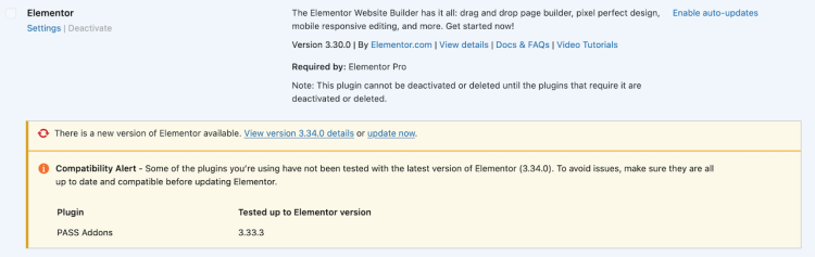Elementor updates and long-term compatibility planning