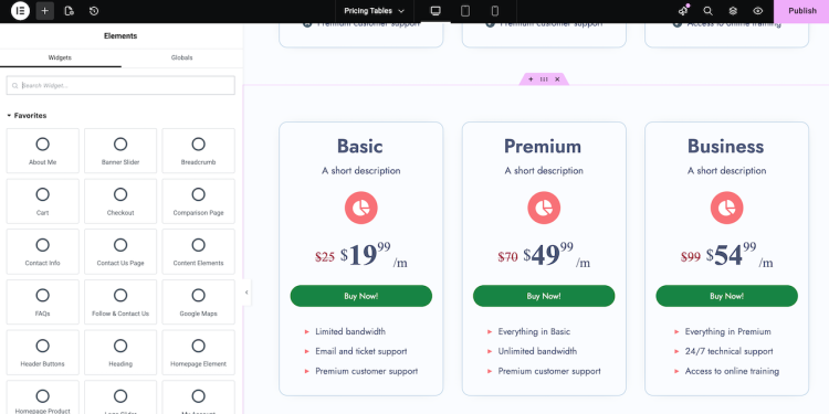 romotional and campaign pages in a WooCommerce website created with Elementor
